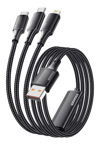 Cabo USB Essager 3x1